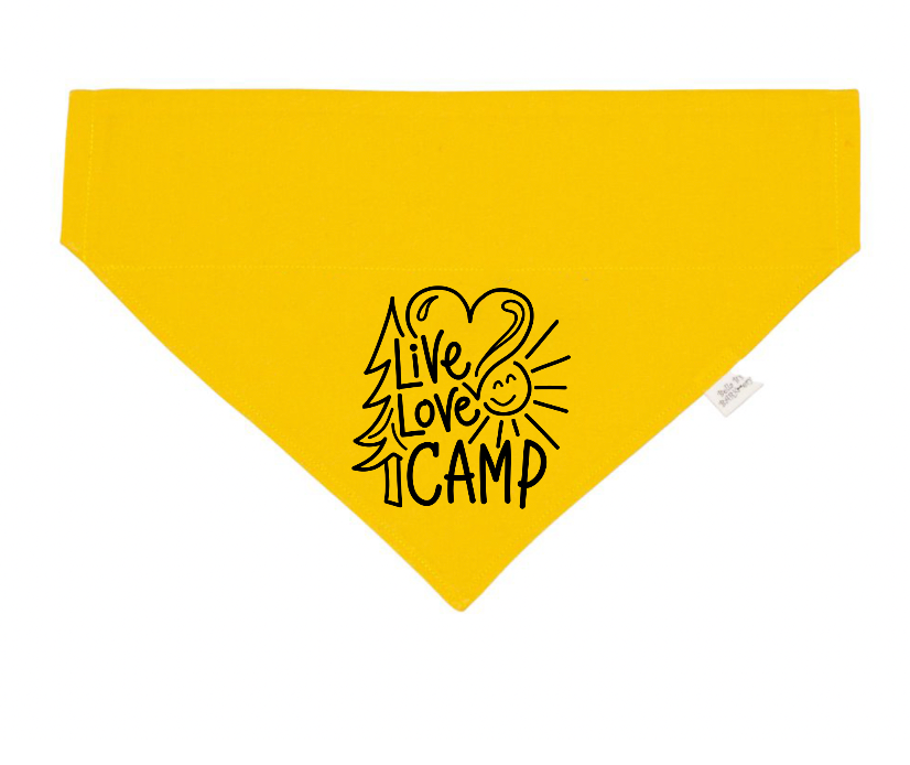 Live Love Camp Dog Bandana