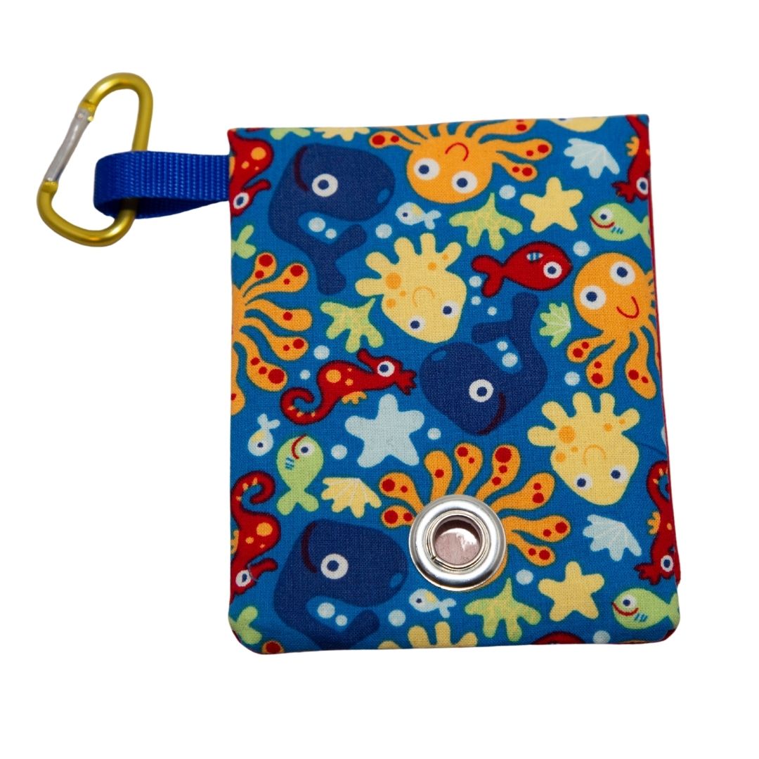 Under The Sea Sea Horses Dog Leash Bag-Poop Bag Dispenser