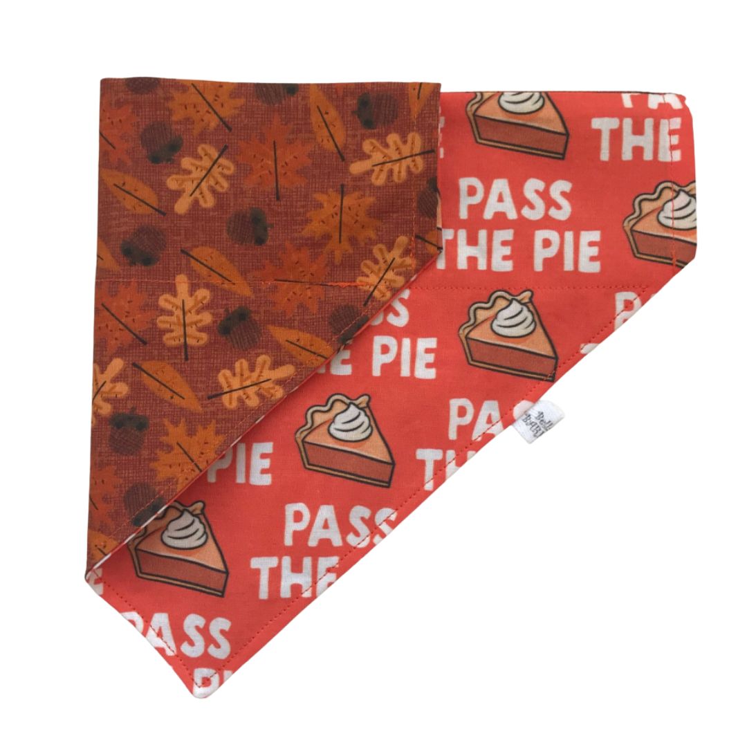 PASS THE PIE Reversible Dog Bandana
