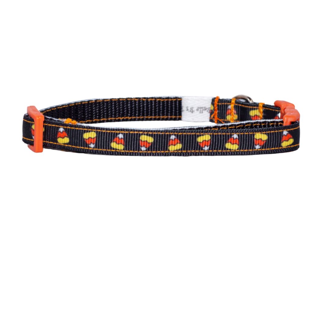 Little Candy Corn Dog Collar (3/8"-1/2") Many Styles To Choose From