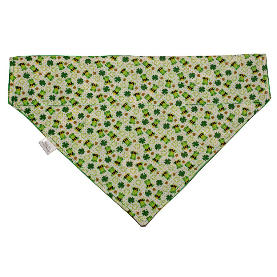 Leprechaun Hat and Clover St. Patricks Day Dog Bandana