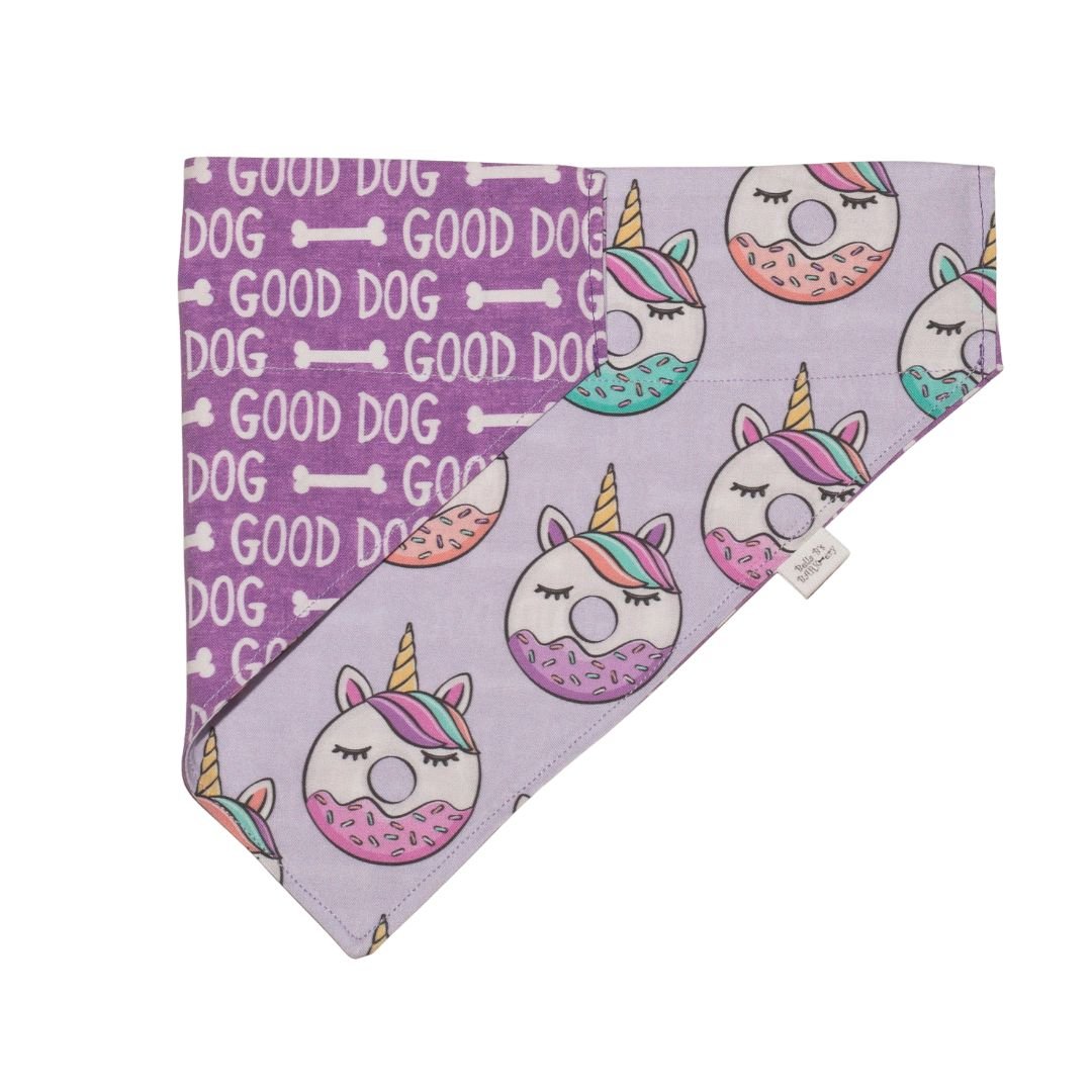Unicorn Donuts Dog Bandana