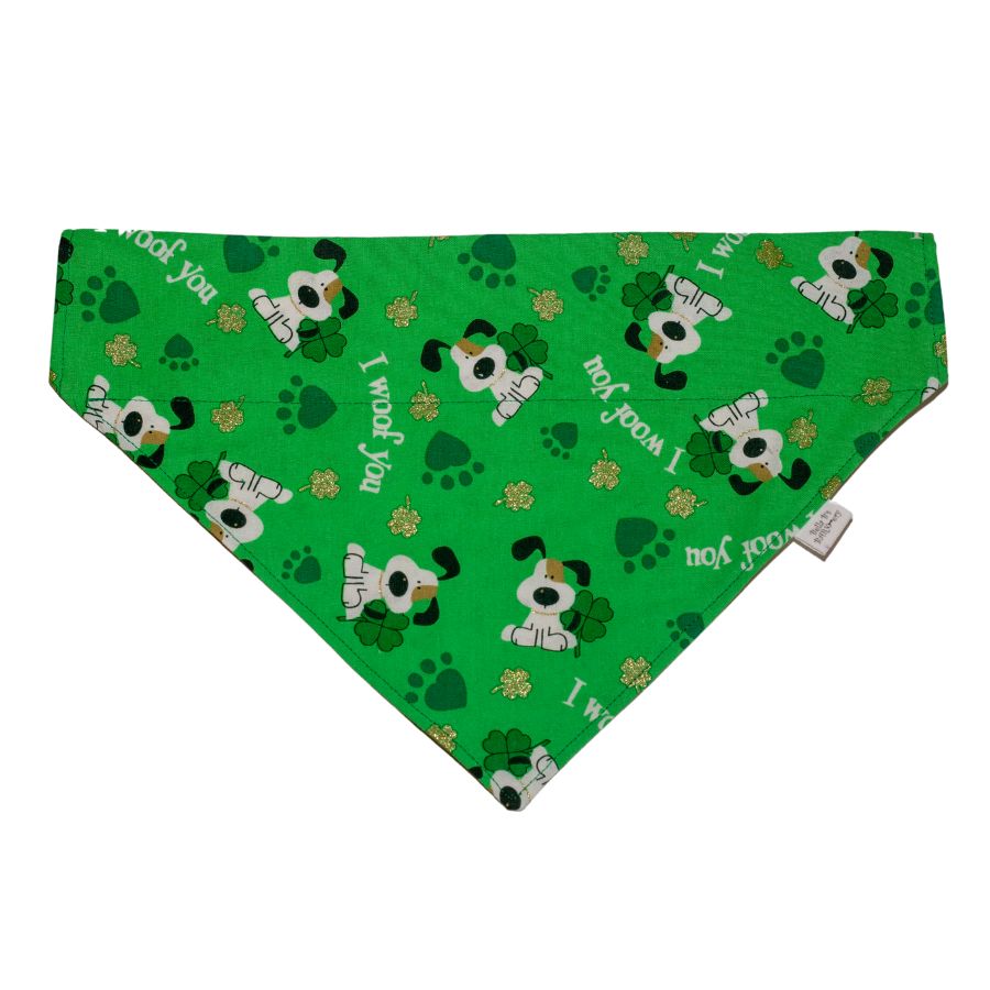 Leprechaun Hat and Clover St. Patricks Day Dog Bandana