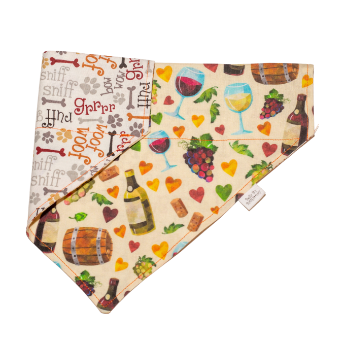 Wine Bandana - Beige