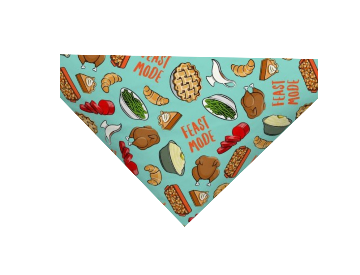 Feast Mode Holiday Dog Bandana