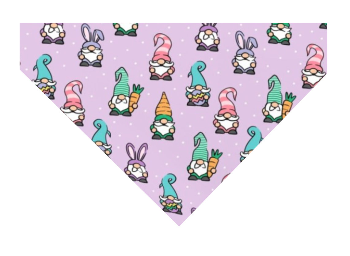 Chocolate Easter Bunny/Gnomes Dog Bandana