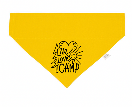 Live Love Camp Dog Bandana