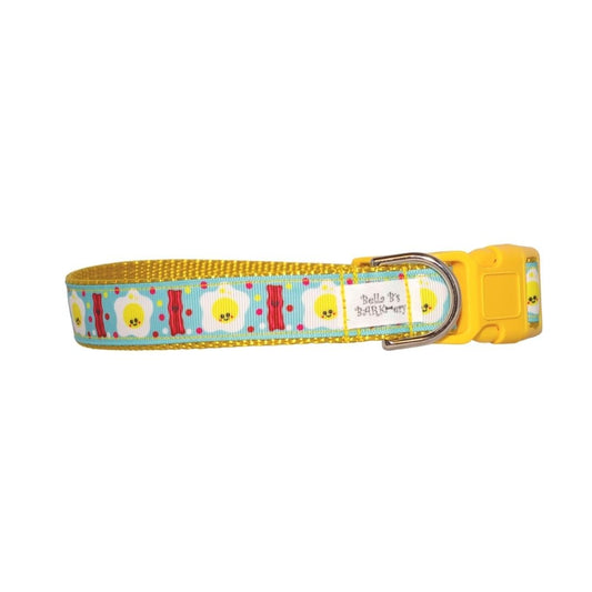 Bacon and Eggs Dog Collar or Set (1" Wide)