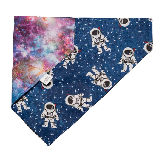 Astronaut Galaxy Dog Bandana