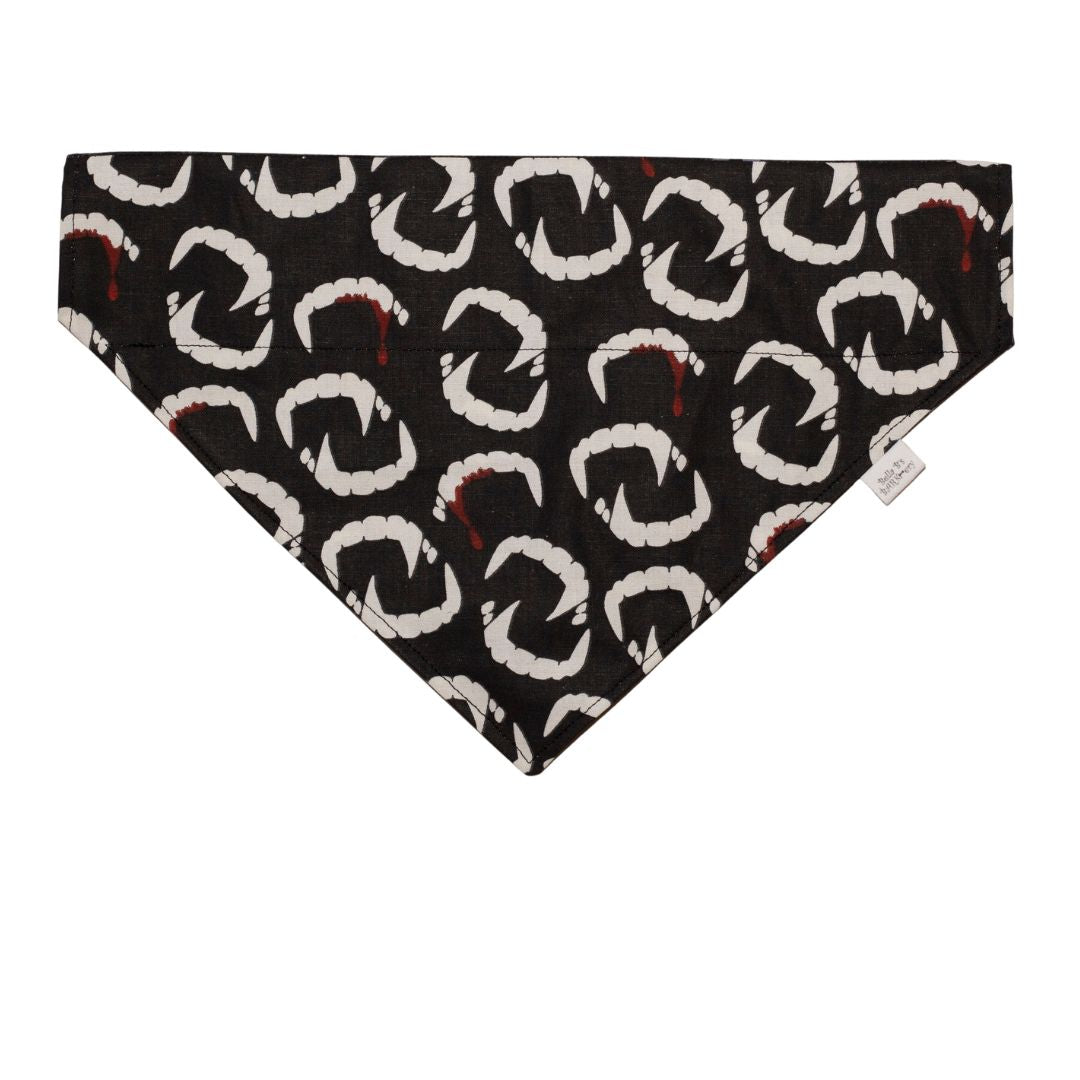 Vampire Teeth Glow In the Dark Dog Bandana