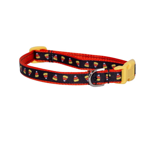 Little Candy Corn Dog Collar (3/8"-1/2") Many Styles To Choose From