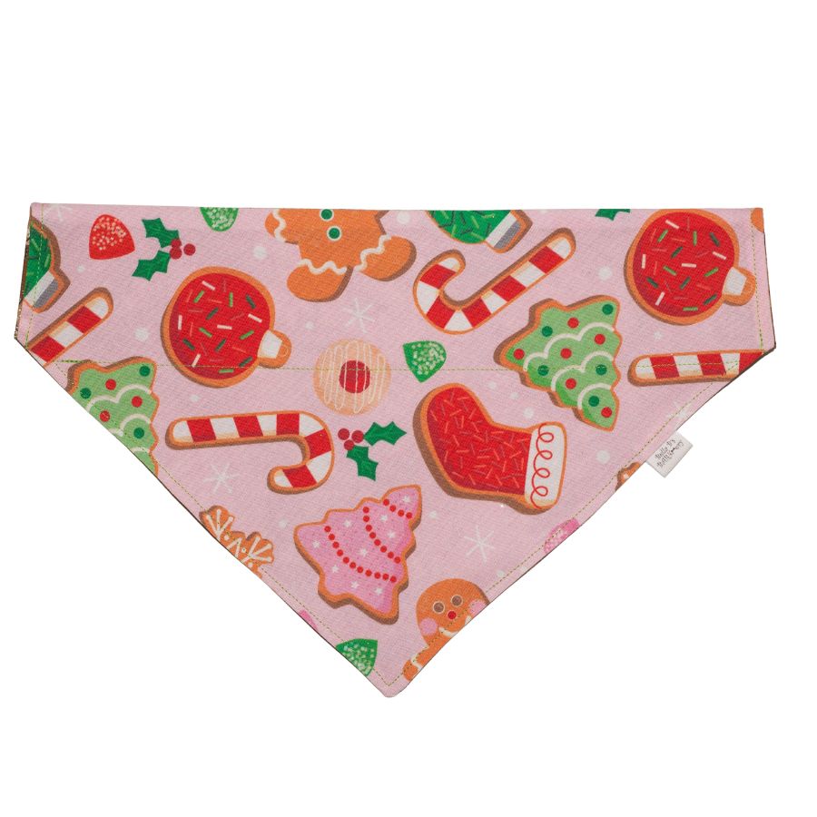 Pink Holiday Cookies with Gingerbread People