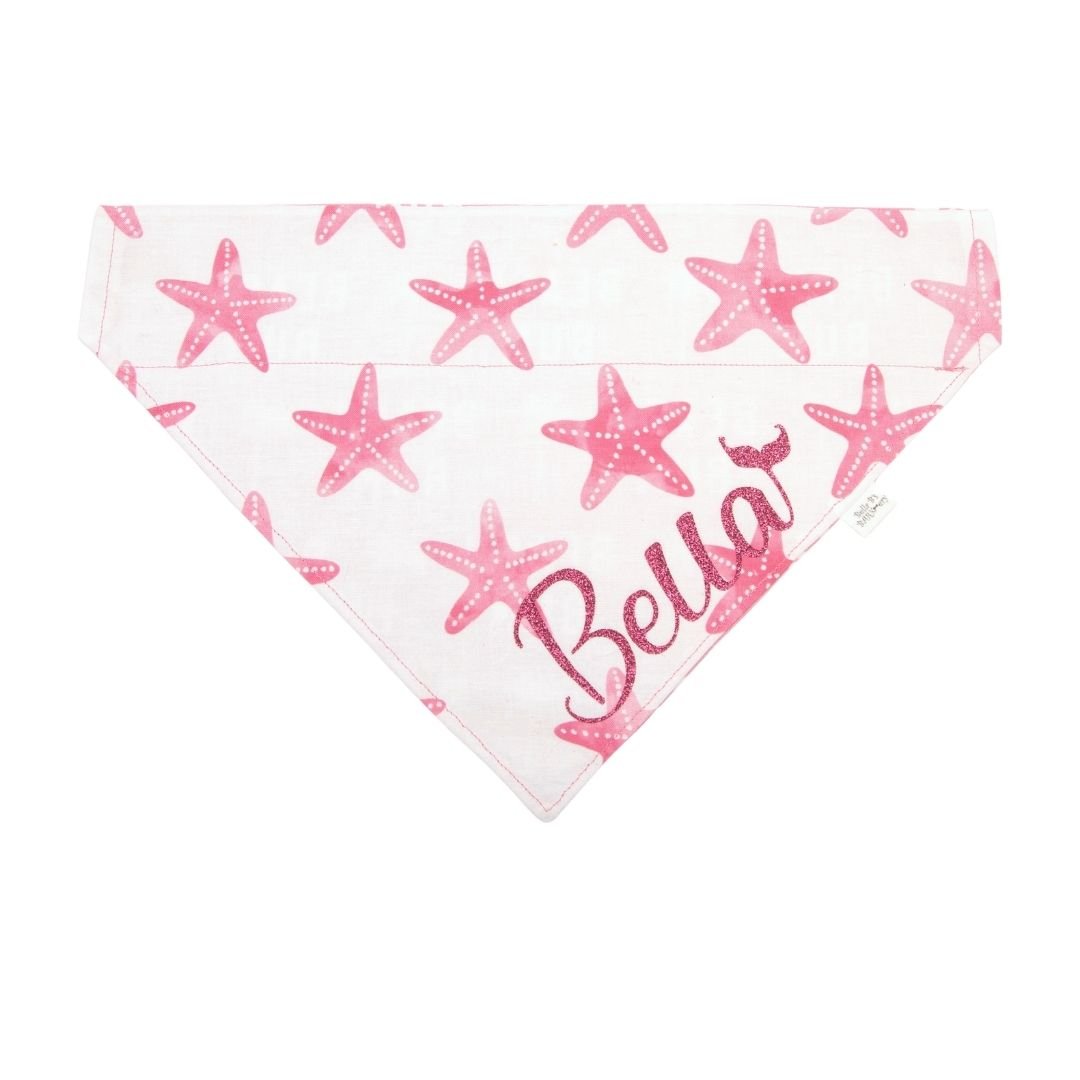 Pink Starfish / Beach Bum Dog Bandana