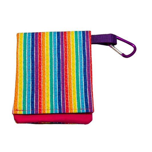 Bright Rainbow Stripes Dog Leash Bag-Poop Bag Dispenser