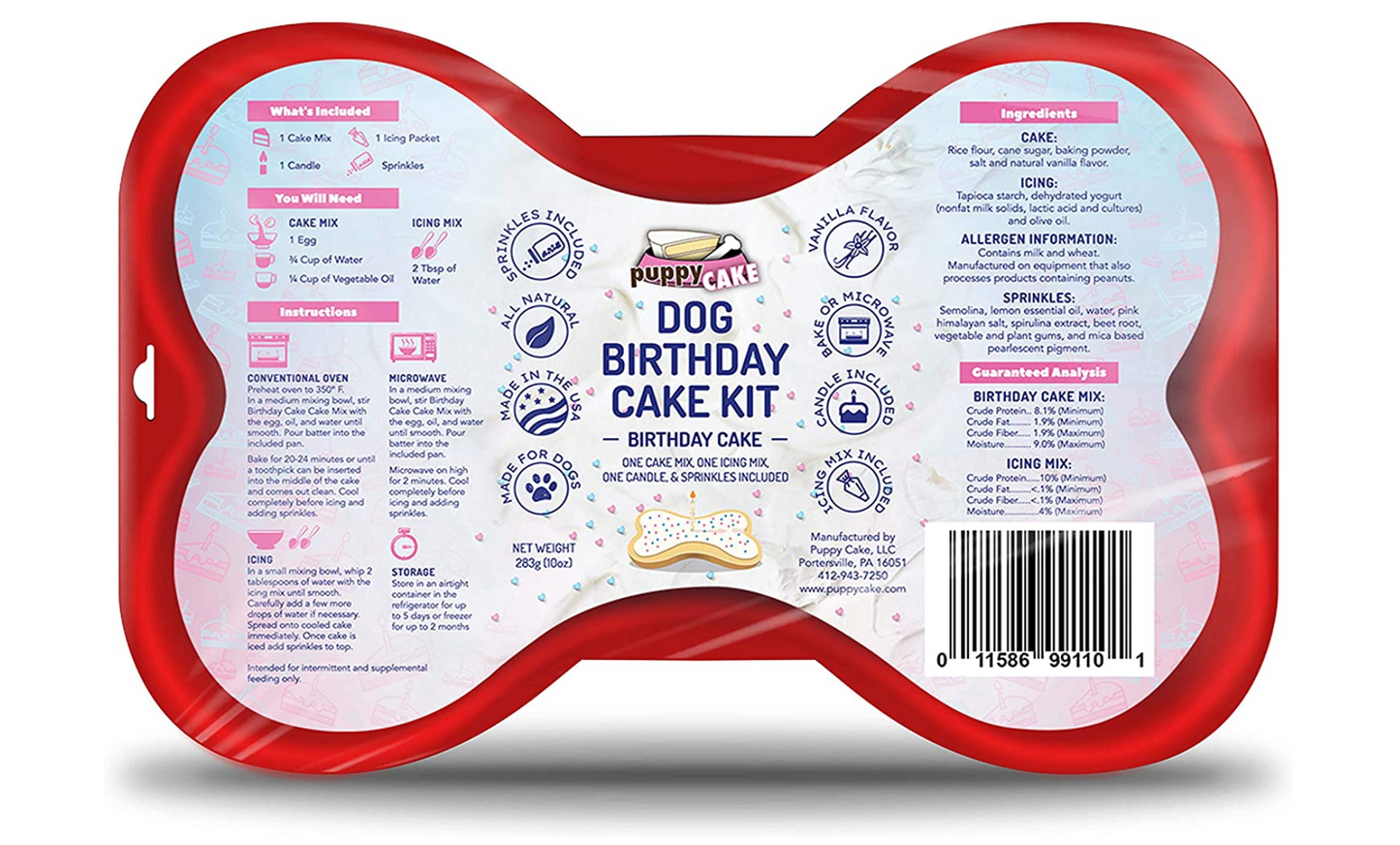 Dog Birthday Cake Kit