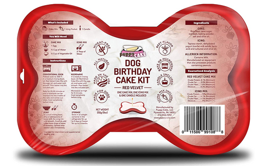 Red Velvet Dog Birthday Cake