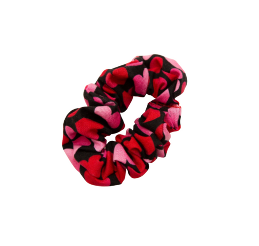 Hearts Scrunchie with bow option