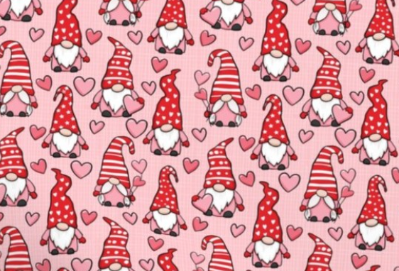 Valentine's Day Gnomes Dog Bandana