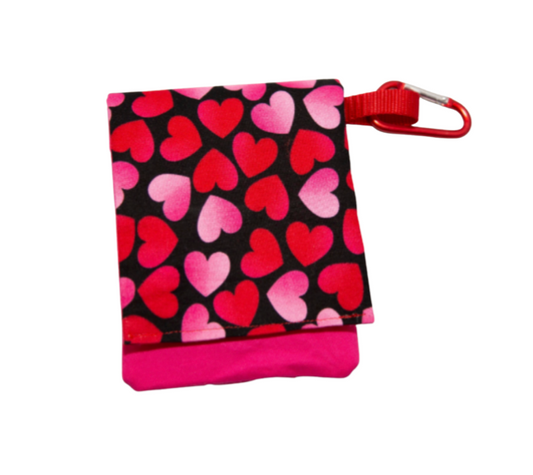 Valentine's Day Hearts Dog Leash Bag-Poop Bag Dispenser