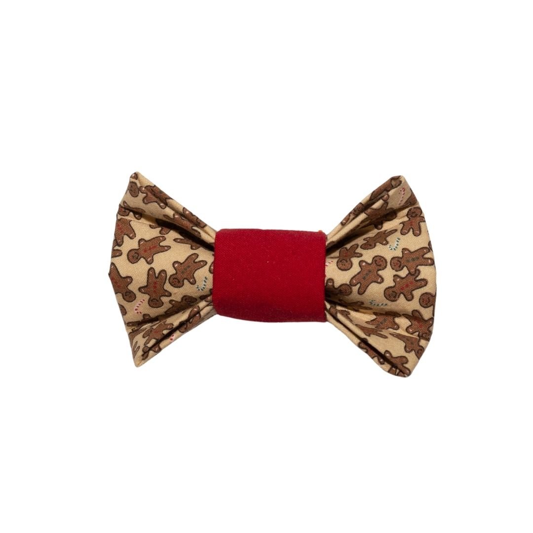 Gingerbread Bow Tie For Dogs