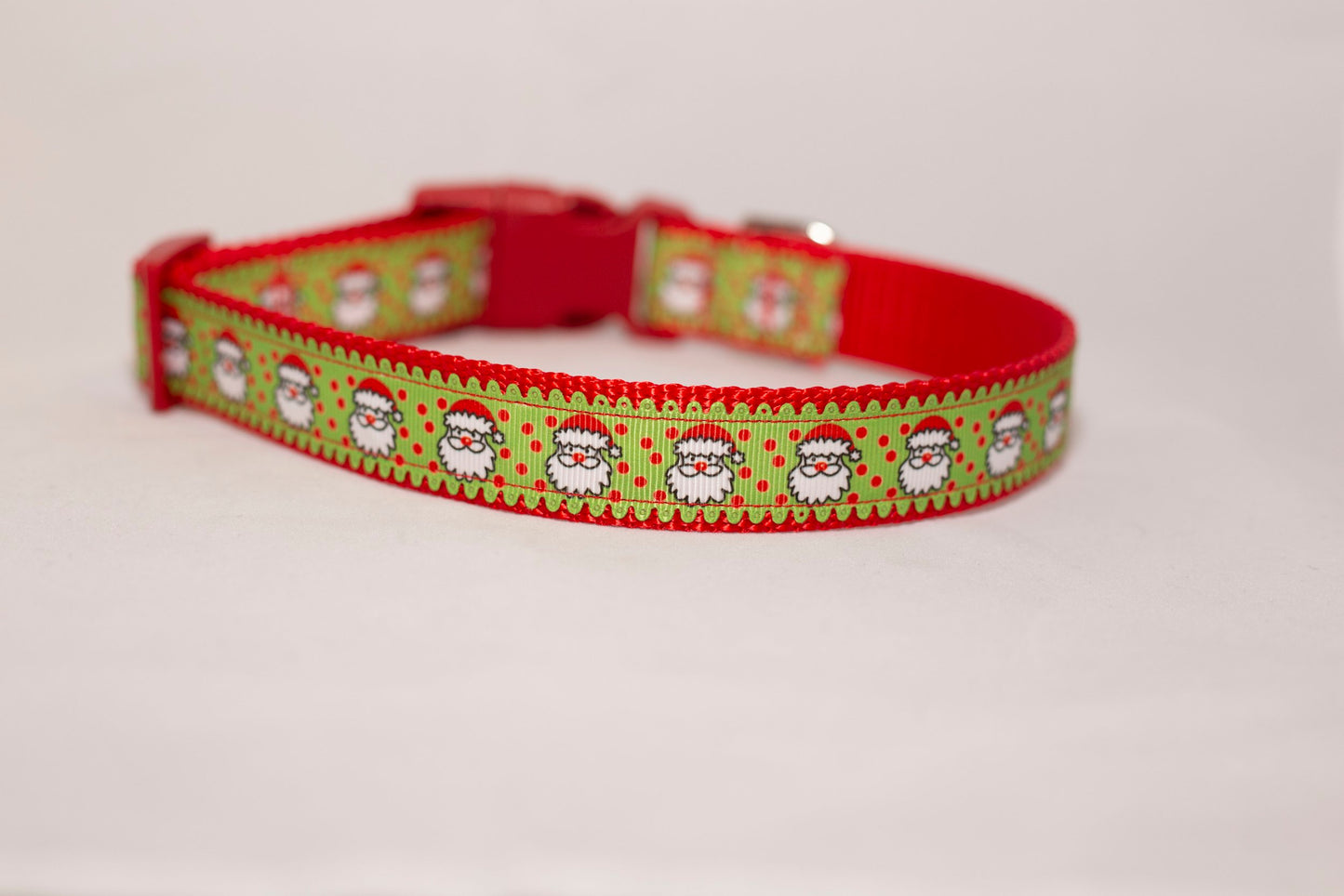 Santa Christmas/Holiday Dog Collar  (1" Wide)